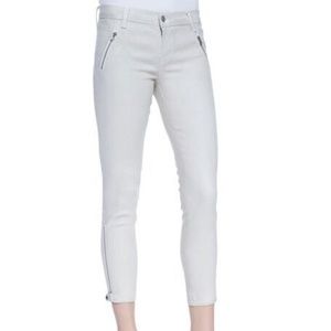 J BRAND Carey Jewel Zip Moto Cropped Skinny sz 23
